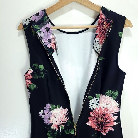 NWT Suzy Shier Floral Scuba Dress - Picture 8 of 11